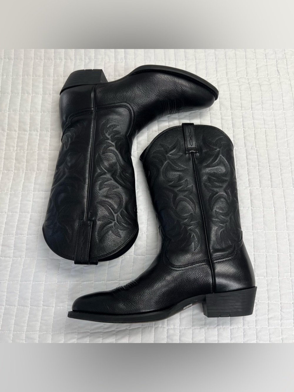 ARIAT MENS HERITAGE DEERTAN WESTERN PERFORMANCE BOOTS LEATHER COWBOY SIZE 14 - Picture 9 of 11
